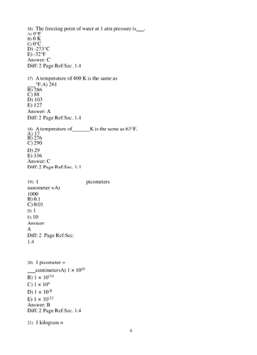 Chemistry 14th Edition by Raymond Chang Test Bank