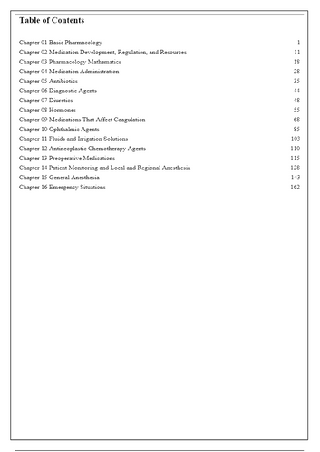 Pharmacology for the Surgical Technologist 5th Edition TEST BANK