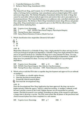 Clayton’s Basic Pharmacology for Nurses 19th Edition TEST BANK