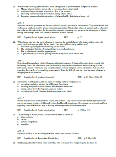 Health Promotion Throughout the Life Span 10th Edition TEST BANK