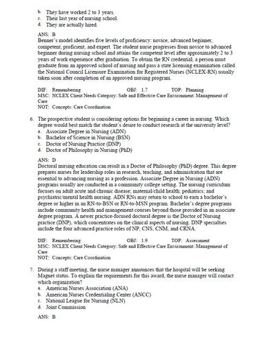 Fundamentals of Nursing 2nd Edition Yoost TEST BANK