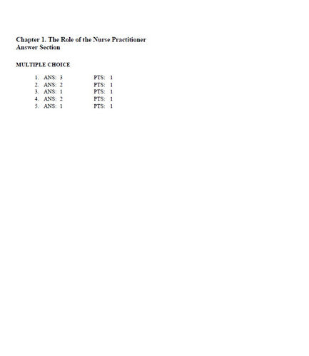 Pharmacotherapeutics for Advanced Practice Nurse Prescribers 5th Edit TEST BANK