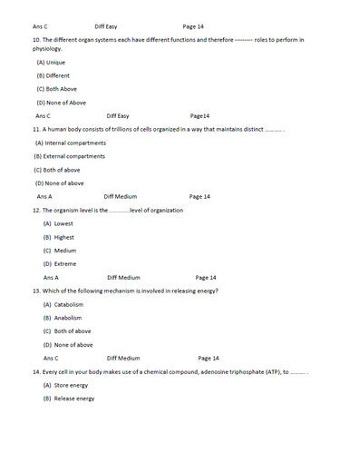 Anatomy and Physiology 1st Edition OpenStax TEST BANK