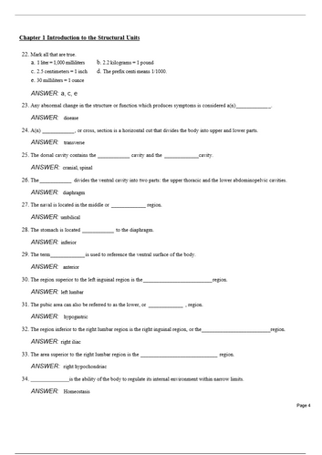 Body Structures and Functions 13th Edition Test Bank