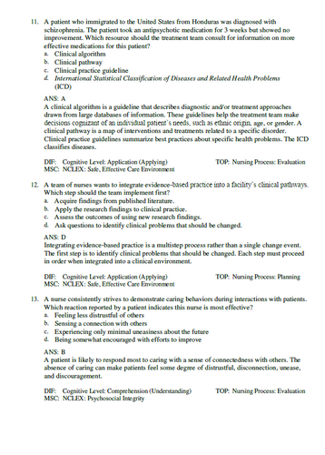 Varcarolis' Essentials of Psychiatric Mental Health Nursing 5th Edition TB