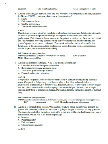 Fundamentals of Nursing 11th Edition Potter Perry TEST BANK