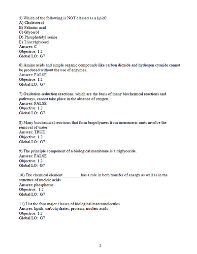 Biochemistry Concepts and Connections 2nd Edition TEST BANK