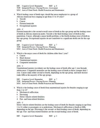 Wong's Essentials of Pediatric Nursing 10th Edition TEST BANK