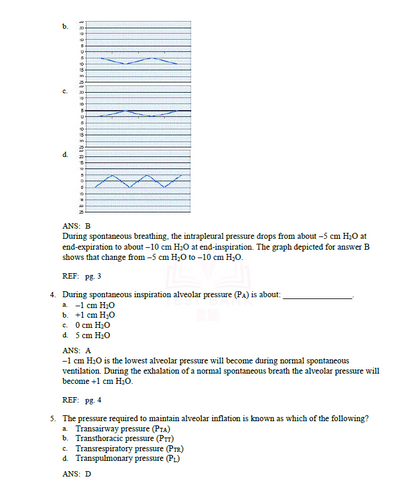 Pilbeam's Mechanical Ventilation 8th Edition TEST BANK