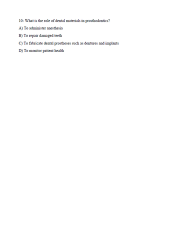 Clinical Aspects of Dental Materials 5th Edition Test Bank