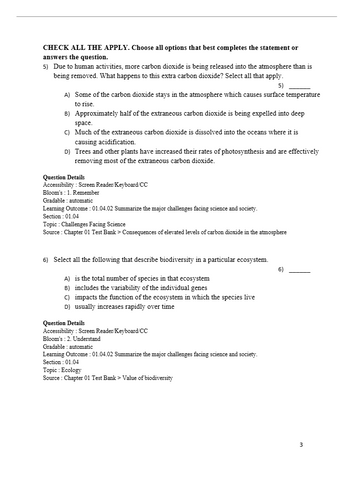 Biology 2024 Release by Sylvia Mader Test Bank