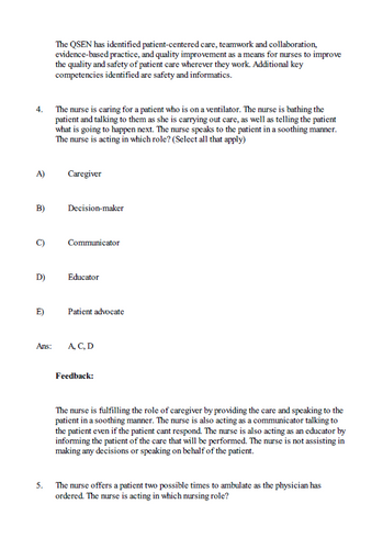 Craven and Hirnle's Fundamentals of Nursing 10th Edition Test Bank