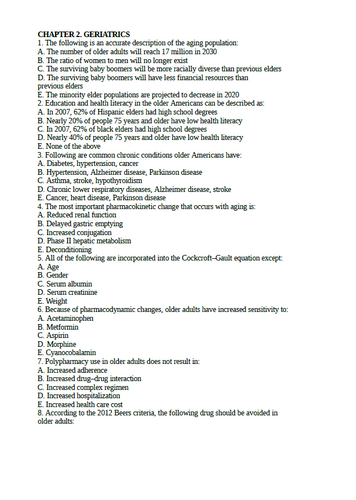 Pharmacotherapy Principles and Practice 5th Edition TEST BANK