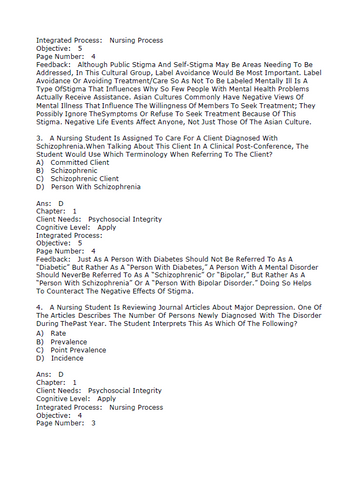 Essentials of Psychiatric Nursing 3rd Edition Boyd TEST BANK