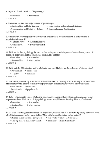 Psychology Themes and Variations 6th Canadian Edition McCann Test Bank