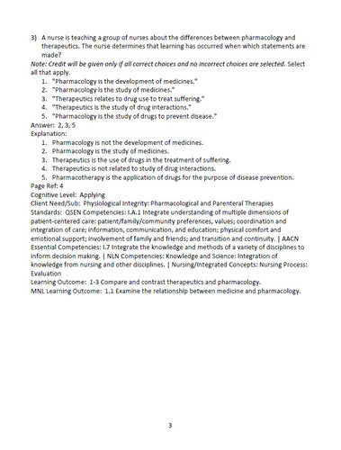 Pharmacology for Nurses 6th Edition Adams TEST BANK