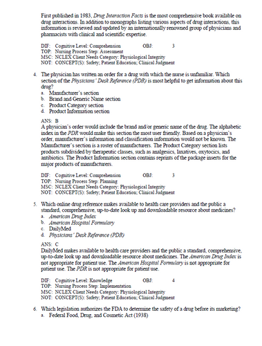 Clayton’s Basic Pharmacology for Nurses 20th Edition Test Bank
