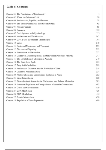 Lehninger Principles of Biochemistry 8th Edition Test Bank