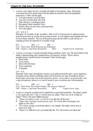 Pediatric Nursing A Case-Based Approach 2nd Edition Test Bank