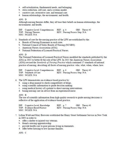 deWit Fundamental Concepts and Skills for Nursing 5th Edition Williams TEST BANK