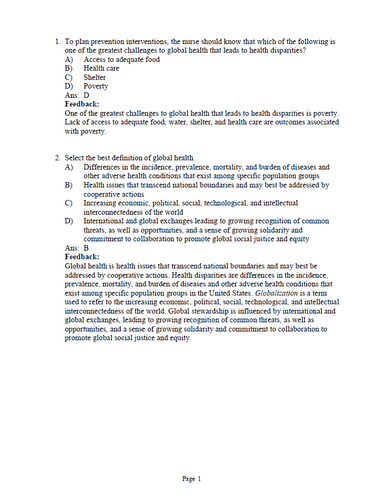 Community as Partner Theory and Practice in Nursing 8th Edition TEST BANK