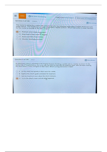 HESI RN EXIT EXAM 2024 NGN SCREENSHOTS QUESTIONS WITH ANSWERS