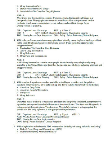 Clayton’s Basic Pharmacology for Nurses 19th Edition TEST BANK