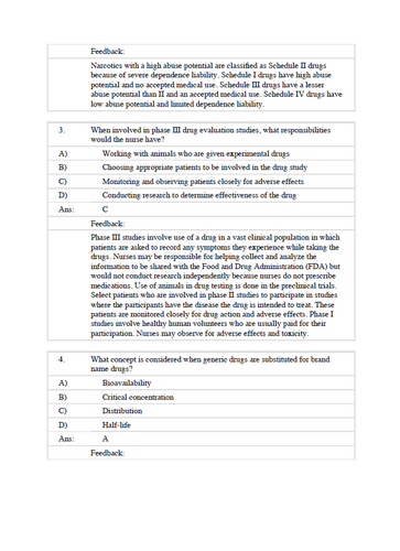 Pharmacology Clear and Simple 3rd Edition TEST BANK