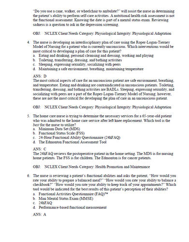 Concepts for Nursing Practice 4th Edition Giddens Test Bank