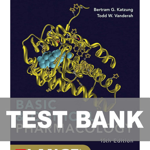 Basic and Clinical Pharmacology 15th Edition Katzung Trevor TEST BANK