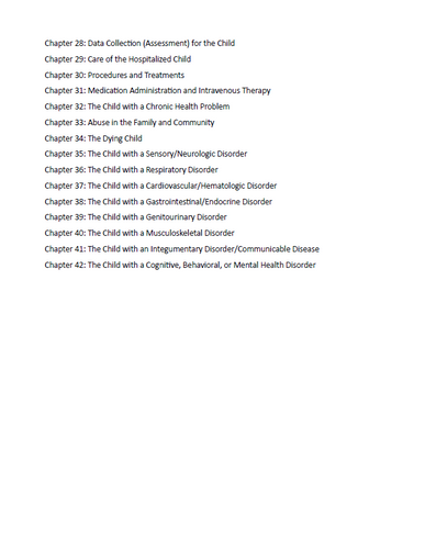 Introductory Maternity & Pediatric Nursing 5th Edition Hatfield TEST BANK