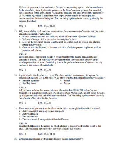 McCance & Huether's Pathophysiology 9th Edition Test Bank