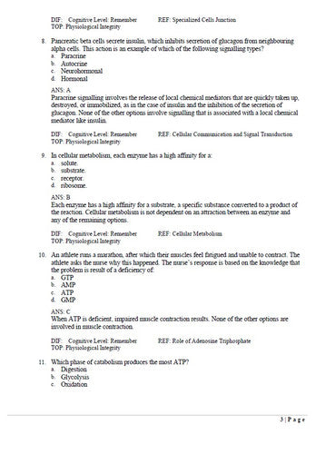 Huether and McCances Understanding Pathophysiology 2nd Edition TEST BANK