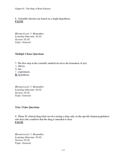 Human Physiology 16th Edition By Stuart Ira Fox TEST BANK