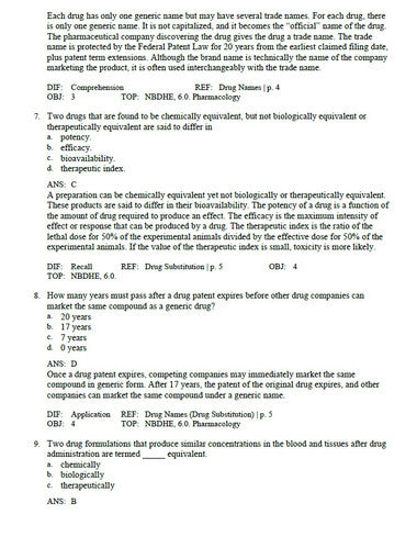 Applied Pharmacology for the Dental Hygienist 8th Edition TEST BANK