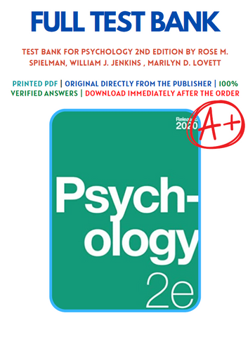 Psychology 2e by OpenStax TEST BANK