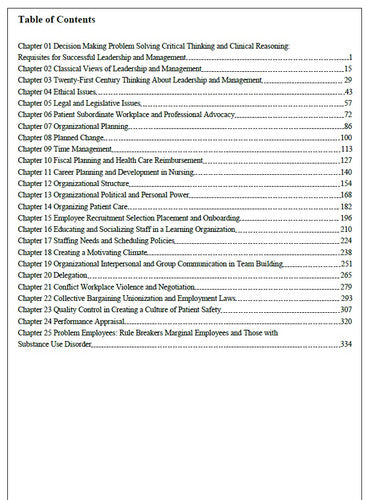 Leadership Roles and Management Functions in Nursing 11th Edition TEST BANK