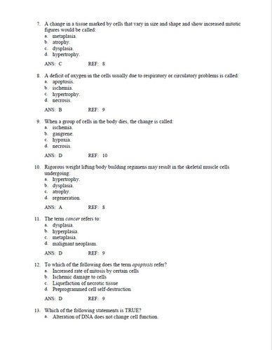 Gould’s Pathophysiology for the Health Professions 6th Edition Hubert TEST BANK