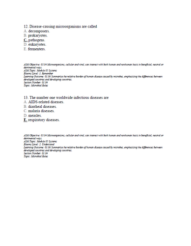 Microbiology A Systems Approach 7th Edition Test Bank