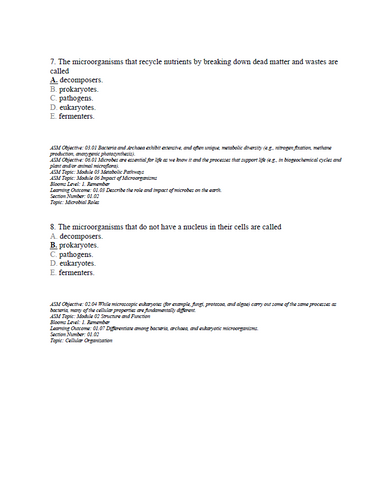 Microbiology A Systems Approach 7th Edition Test Bank