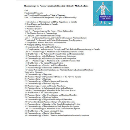Pharmacology for Nurses Canadian Edition 3rd Edition TEST BANK