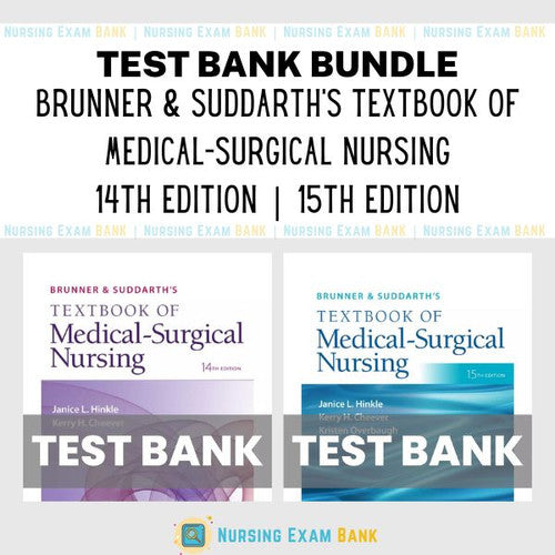 Brunner & Suddarth's Textbook of Medical-Surgical Nursing 15th Edition BUNDLE