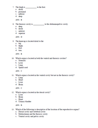 The Human Body in Health and Illness 7th Edition Test Bank
