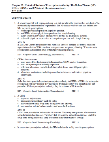 Edmunds Pharmacology for the Primary Care Provider TEST BANK