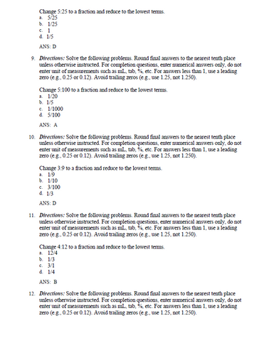 Brown and Mulholland’s Drug Calculations 12th Edition TEST BANK 9780323809863