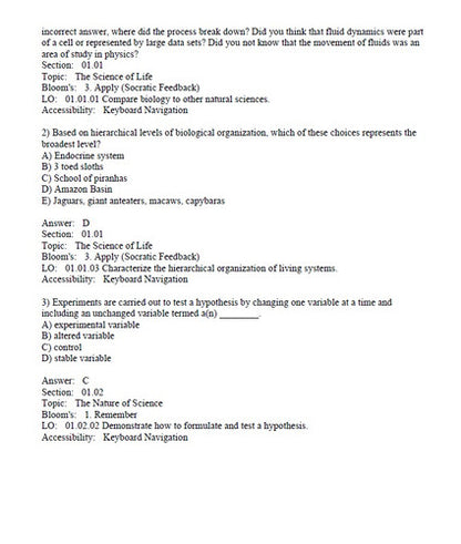 Biology 12th Edition Raven TEST BANK