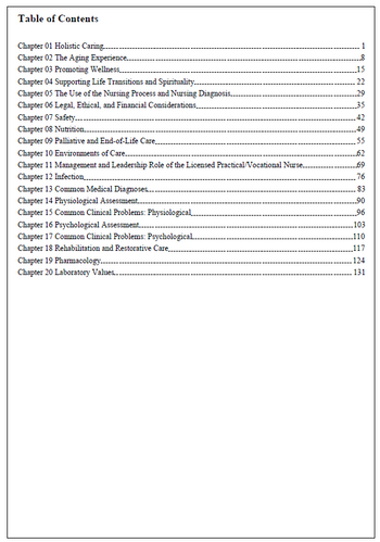Caring for Older Adults Holistically 8th Edition Dahlkemper Test Bank