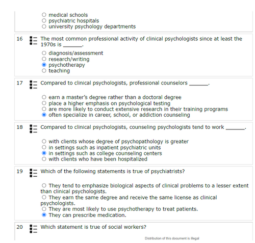 Clinical Psychology Science, Practice, and Diversity 6th Edition Test Bank