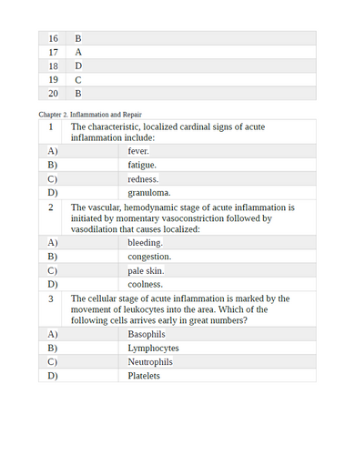 Robbins & Kumar Basic Pathology 11th Edition TEST BANK