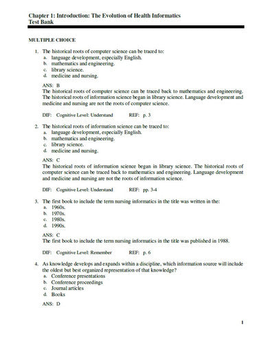 Health Informatics An Interprofessional Approach 1st Edition TEST BANK